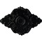 Ekena Millwork Piedmont Ceiling Medallion, Hand-Painted Jet Black, 37"W x 26"H x 1 3/8"P CM37X26PEBLF - alternate 1